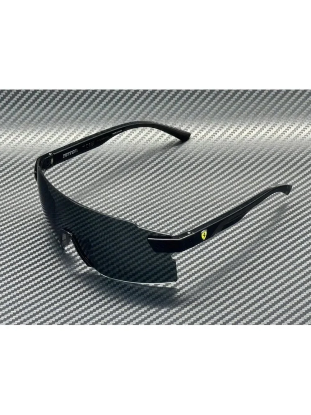 New Ferrari Men Shiny Black Sunglasses 65-20-130